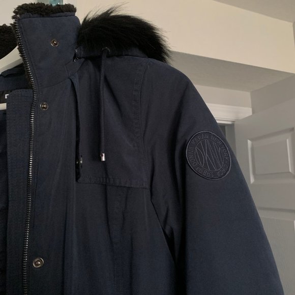 DKNY Faux-Fur Anorak Jacket (Size Small) - Picture 6 of 11